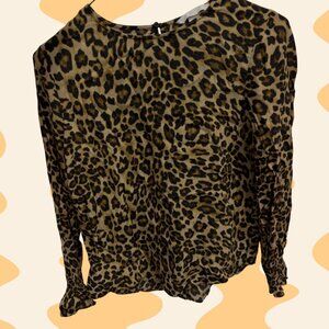 H&M Leopard Print Blouse